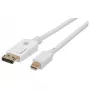 Techly ICOC MDP-020T4K DisplayPort-kabel 2 m Mini DisplayPort wit