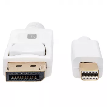 Techly ICOC MDP-020T4K DisplayPort-kabel 2 m Mini DisplayPort wit