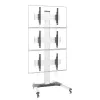Techly vloerstandaard voor 3 lcd/led-tv's 32-55 inch voor videowand