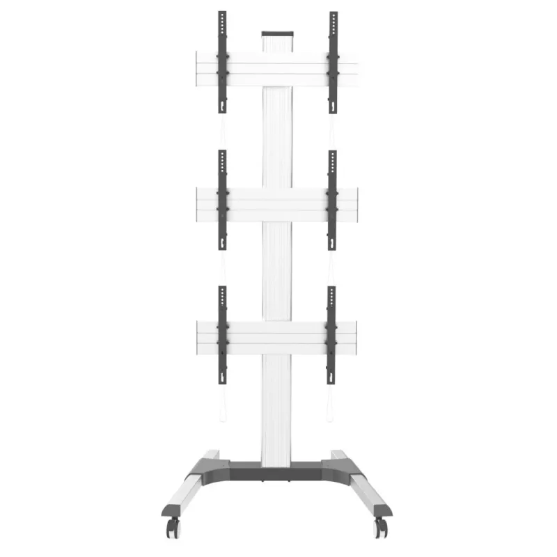 Techly vloerstandaard voor 3 lcd/led-tv's 32-55 inch voor videowand