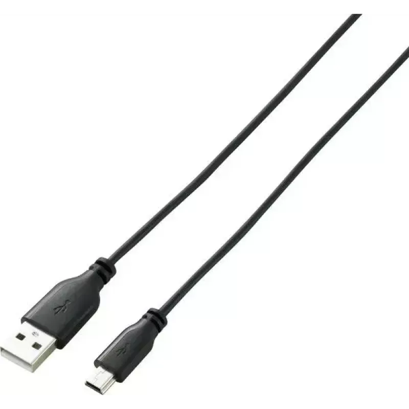 Renkforce RF-4080792 USB 2.0 datakabel, USB-A naar Mini-USB-B, 1 m, zwart