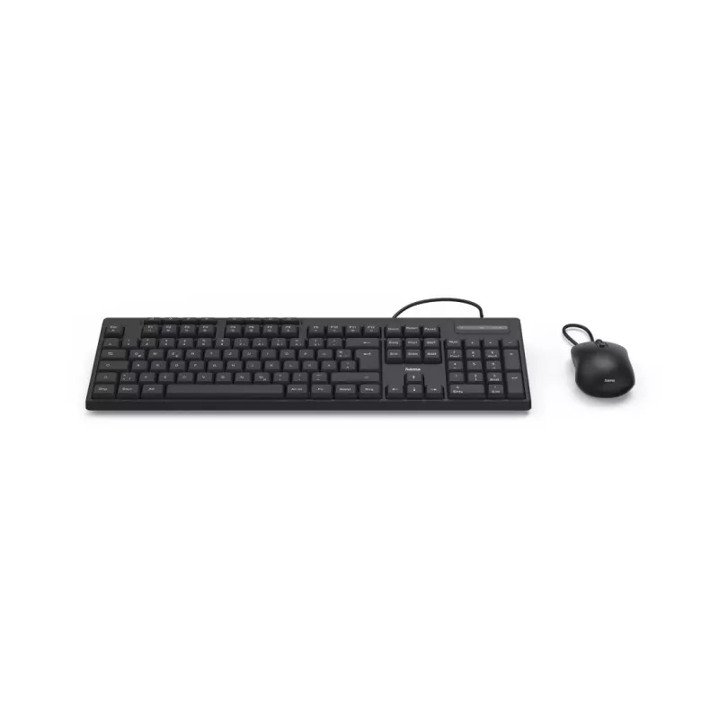 Hama CKM-200 toetsenbord muis inbegrepen home/office USB QWERTZ Duits zwart
