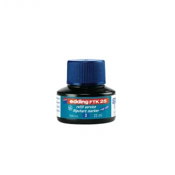 Marker navulling Edding 4-FTK25003, blauwe inkt, 25 ml