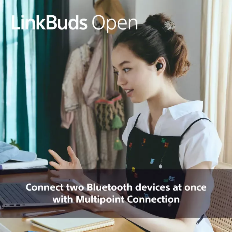 Sony LinkBuds Open WFL910V hoofdtelefoon/headset draadloos in-ear bellen/muziek Bluetooth paars