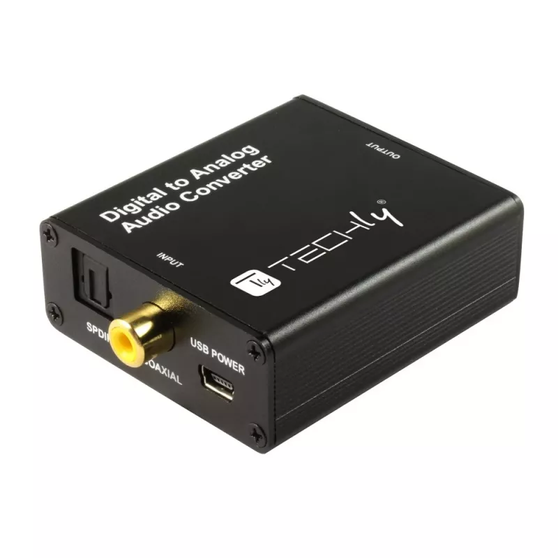 Techly IDATA SPDIF-9 audioconverter zwart