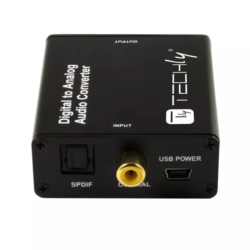 Techly IDATA SPDIF-9 audioconverter zwart