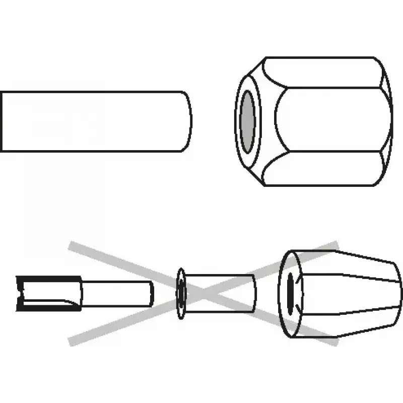 Spantang Bosch 2608570100 diameter 6 mm
