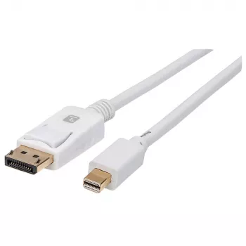 Techly ICOC MDP-010T4K DisplayPort-kabel 1 m Mini DisplayPort wit
