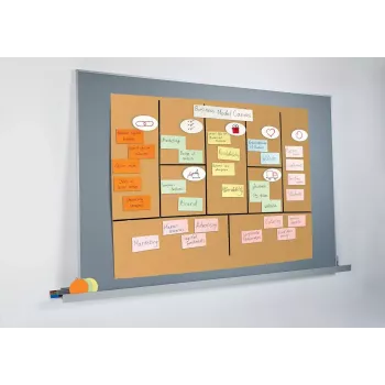 Zelfklevend notitieblok Sigel BA127 rechthoekig blauw groen oranje roze geel 100 vel