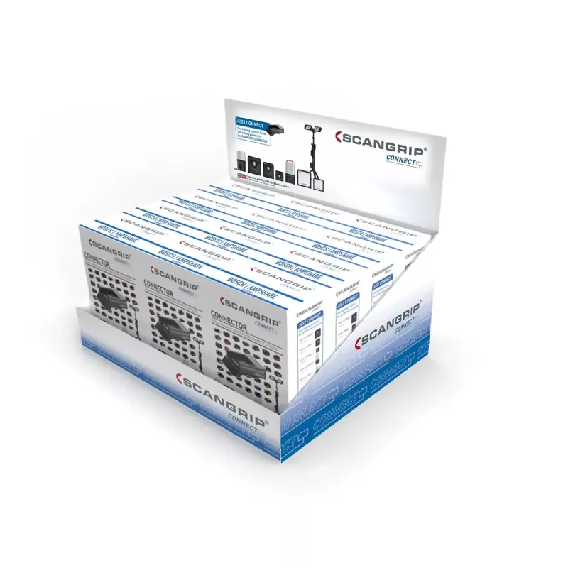 Aansluitmodule SCANGRIP voor BOSCH/Ampshare 18 V/20 V, zwart, 110,1×76,1 mm, 100 g