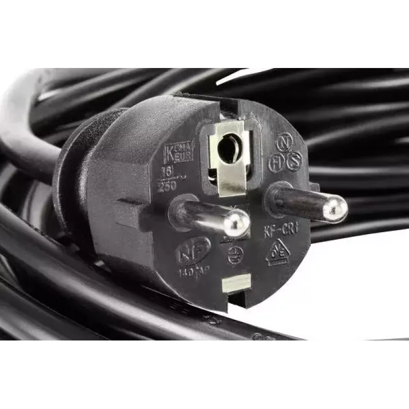 Stroomkabel BASETech 1593780 zwart 3m