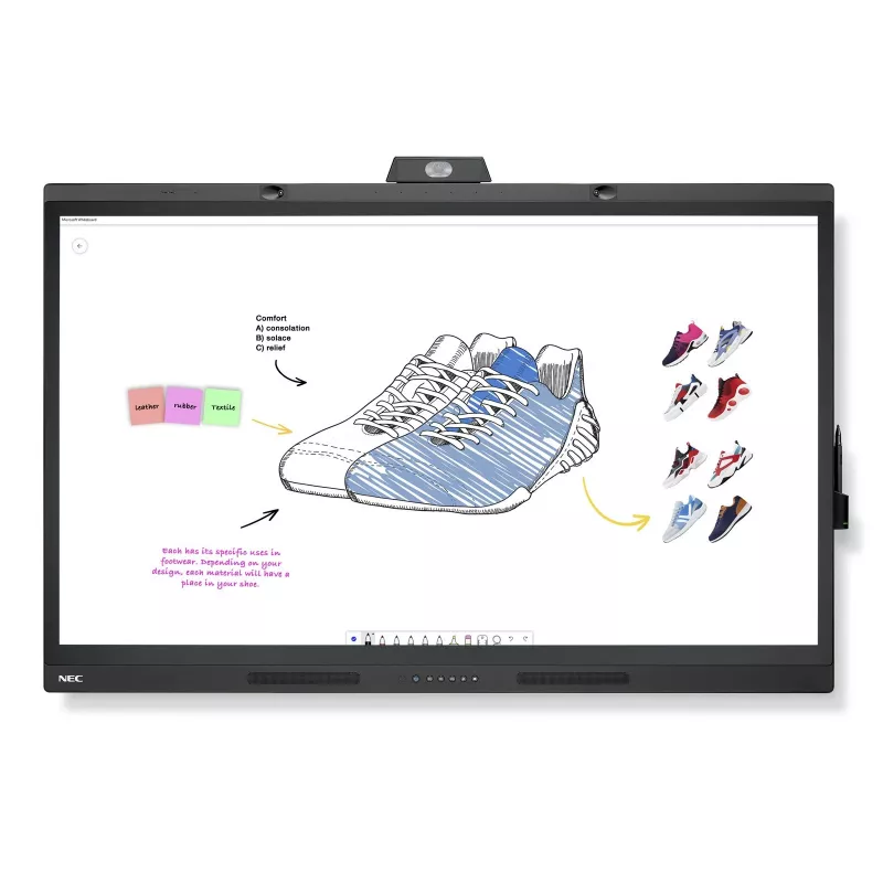 NEC WD551 interactief whiteboard 139,7 cm (55 inch) 3840 x 2160 pixels touchscreen