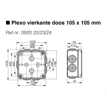 Legrand 092024 elektrische aftakdoos