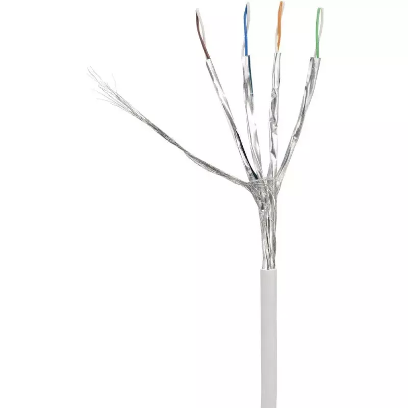 Netwerkkabel Renkforce RF-4149858 0,25 m Cat6a S/FTP grijs