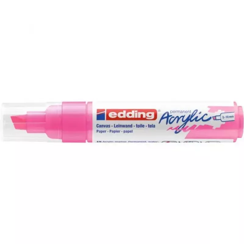 Marker Edding 5000 beitelpunt roze 1 stk.