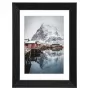Enkele fotolijst Hama Oslo zwart glas MDF 426x326 mm