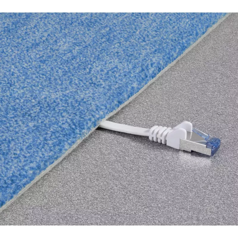 Renkforce 1383279 RJ45-netwerkkabel Cat6a U/FTP, 0,5 m, zeer flexibel, vlamvertragend, grijs