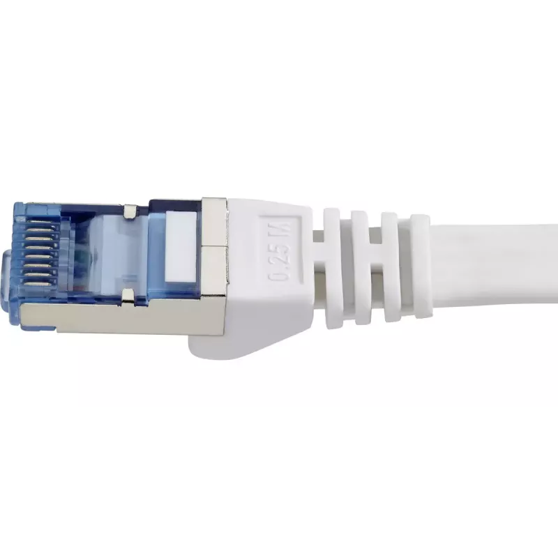 Renkforce 1383279 RJ45-netwerkkabel Cat6a U/FTP, 0,5 m, zeer flexibel, vlamvertragend, grijs