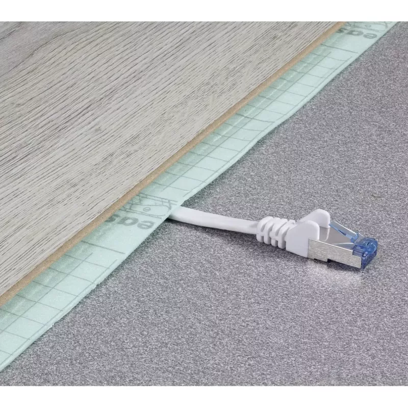 Renkforce 1383279 RJ45-netwerkkabel Cat6a U/FTP, 0,5 m, zeer flexibel, vlamvertragend, grijs