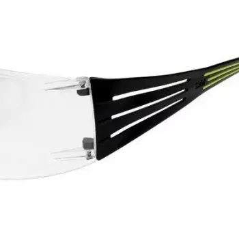 Veiligheidsbril 3M SF4000CC1 — veiligheidsbril van kunststof, transparant glas, zwart/groen