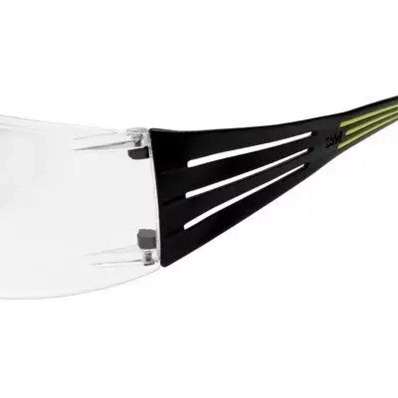 Veiligheidsbril 3M SF4000CC1 — veiligheidsbril van kunststof, transparant glas, zwart/groen