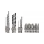 Borenset Bosch 2609256989, 19-delig — voor beton, metaal, hout, RVS-finish