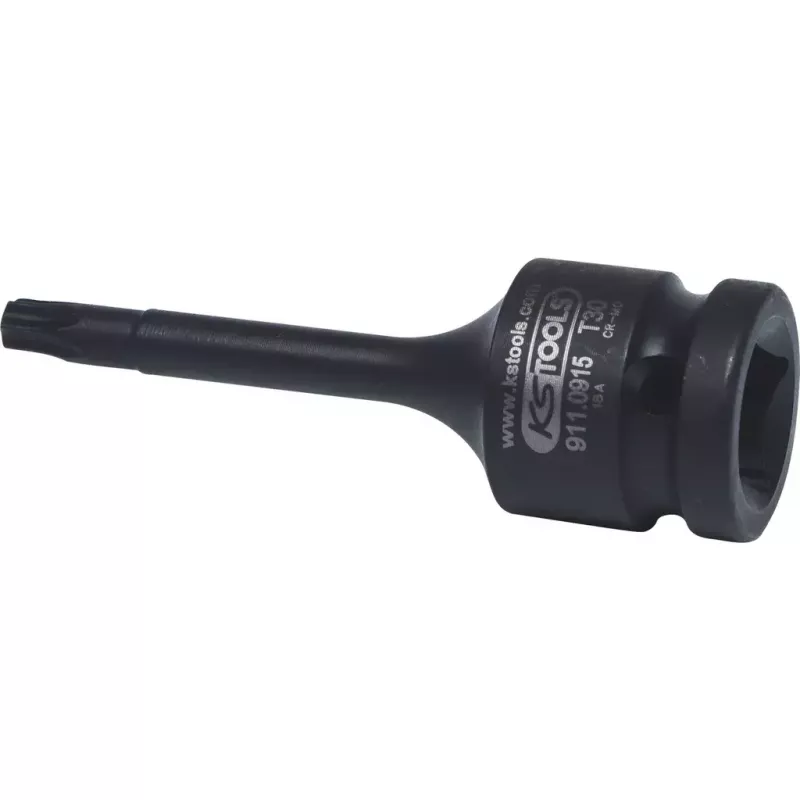 KS Tools 1/2 inch kracht-bit-dopsleutel TX, lang, T40 (911.0916)