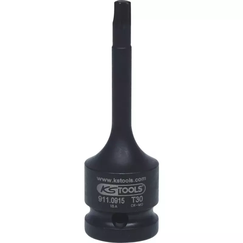 KS Tools 1/2 inch kracht-bit-dopsleutel TX, lang, T40 (911.0916)
