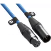 XLR-kabel Rode XLR3M-B 3 m — microfoonkabel stekker naar bus, blauw