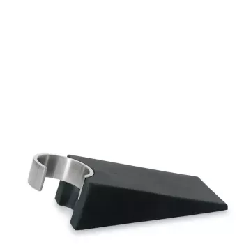 Deurstopper Blomus WEDO zwart rubber roestvrij staal