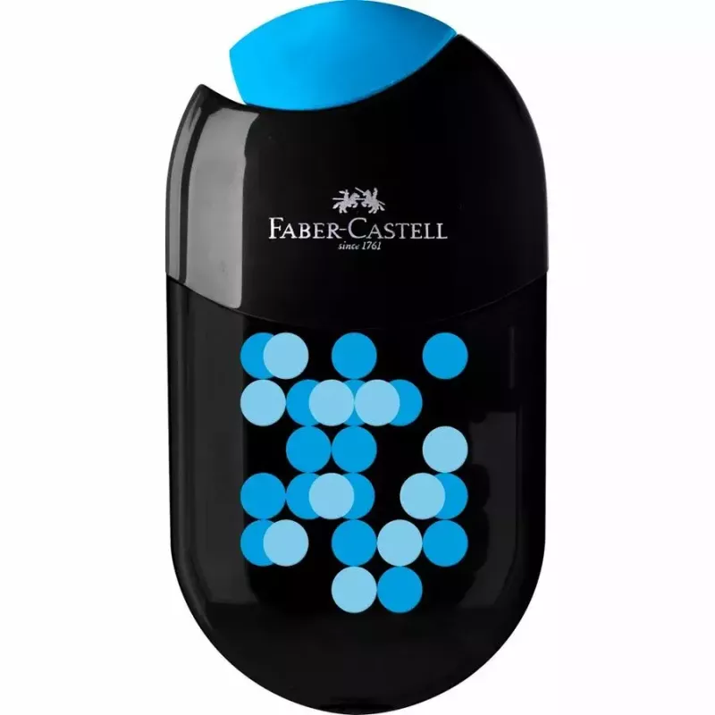 Faber-Castell 183535 Two Tone Dubbele puntenslijper met opvangbakje, display van 18