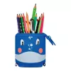 Weiche etui Herlitz Whale polyester zwart blauw roze