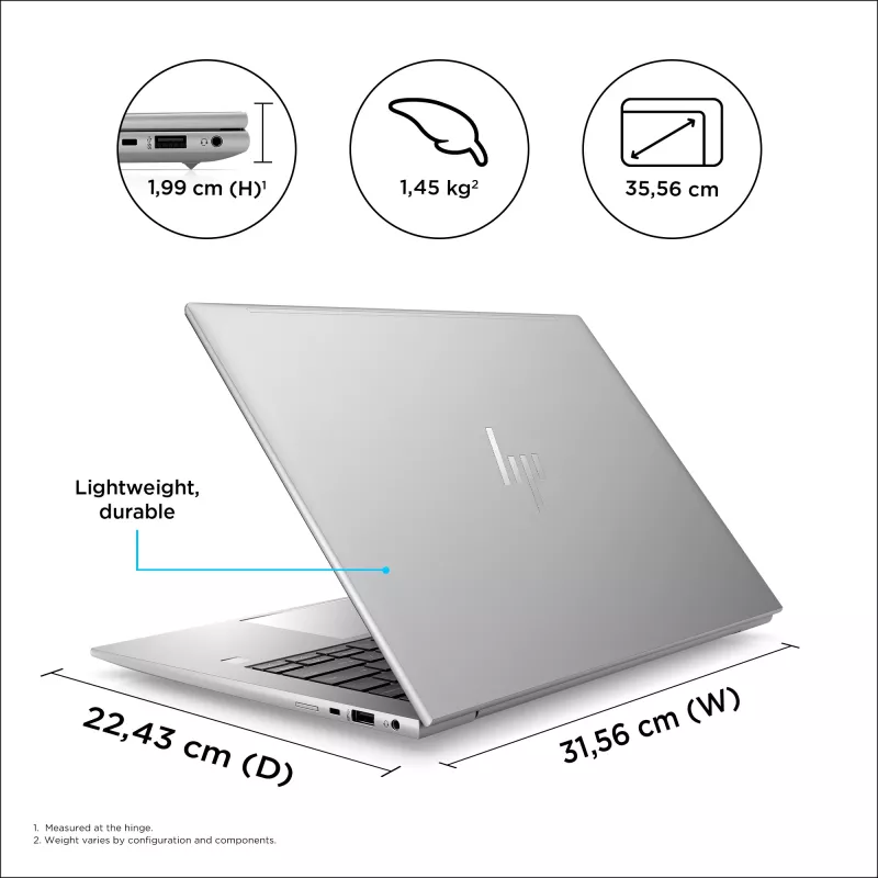 Mobiel workstation HP ZBook Firefly G10 14 inch Intel Core i7 16 GB RAM 1 TB SSD NVIDIA RTX A500 Windows 11 Pro