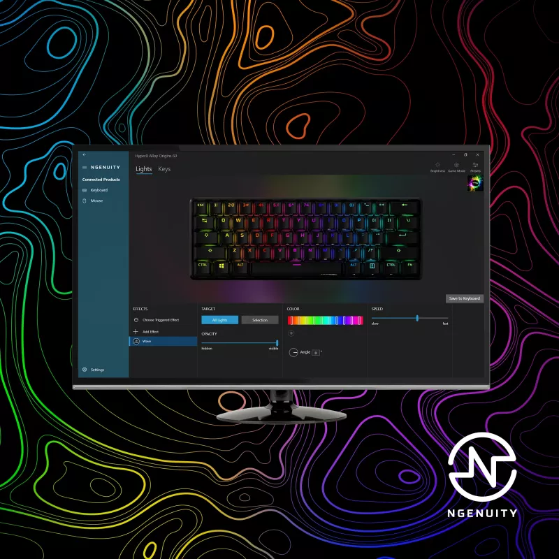 HyperX Alloy Origins 60 – mechanisch gaming-toetsenbord – HX Red