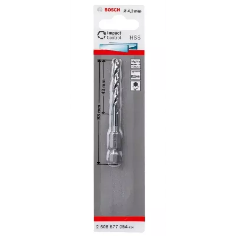 Twistboor Bosch HSS 4,2 mm