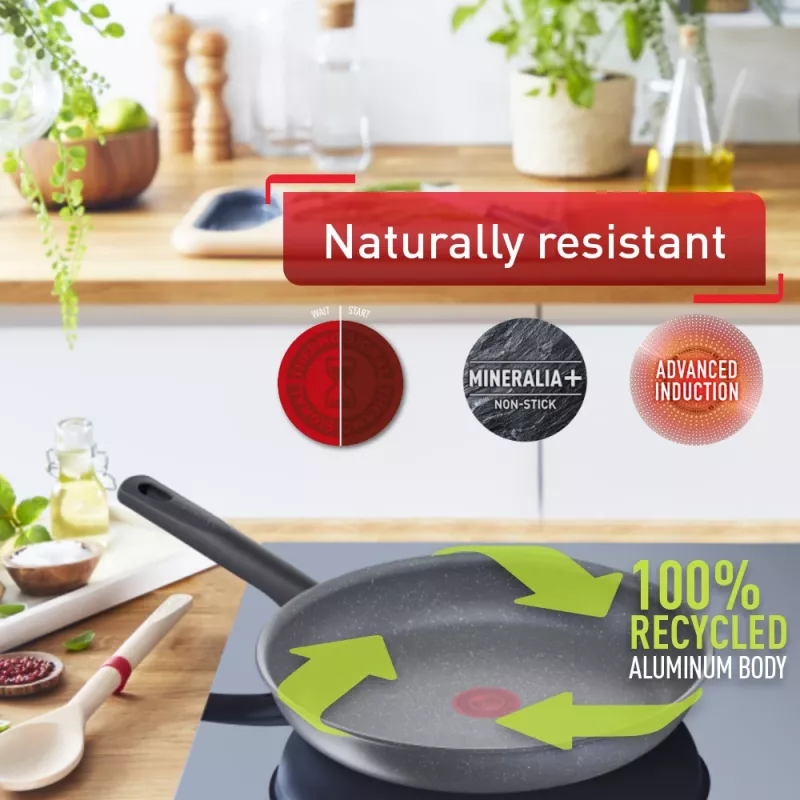 Allroundpan Tefal Healthy Chef G15002 rond 20 cm grijs