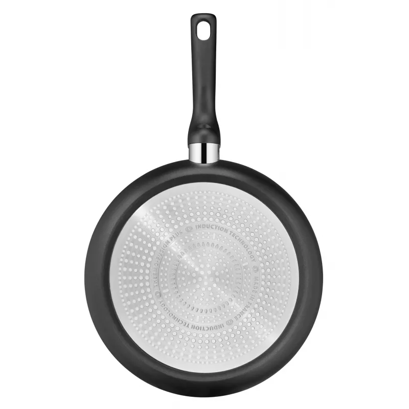 Tefal Hard Titanium Pro G28990 koekenpannenset, 2 stuks, titaancoating, aluminium, inductie, 175°C, zwart