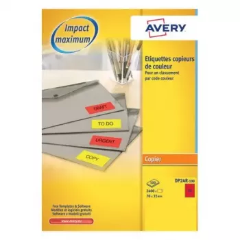 Zelfklevend printeretiket AVERY DP24R-100
