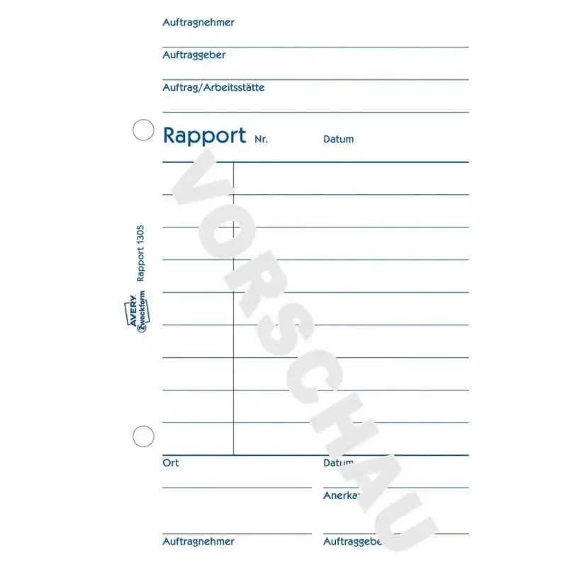 Boekhoudformulier/-boek A6 Avery 1305
