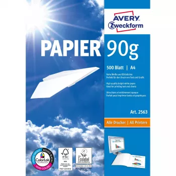 Printerpapier A4 Avery 90 g/m² 500 vel