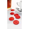 Sigel WM006 Drankmunten, rood, 25 mm