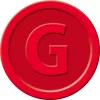 Sigel WM006 Drankmunten, rood, 25 mm