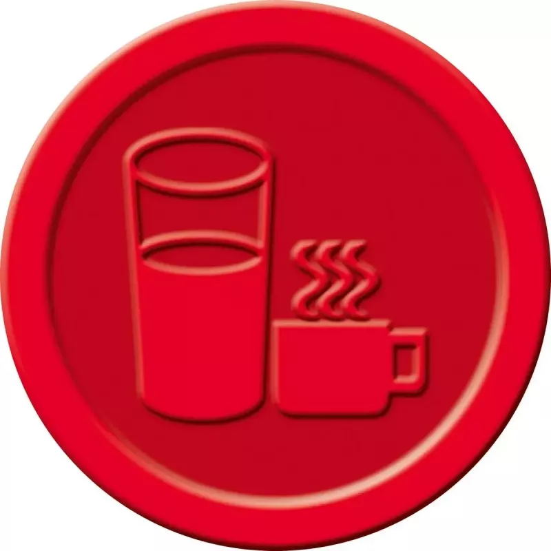 Sigel WM006 Drankmunten, rood, 25 mm