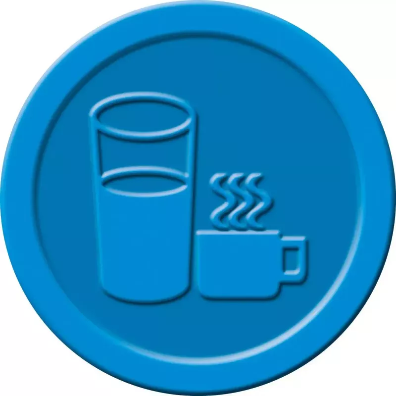 Sigel WM007 Drankmunten, blauw, 25 mm