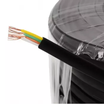 Telefoonkabel Helos 014864 50 m zwart