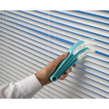 Leifheit 41316 microvezel-scrubborstel turquoise-wit