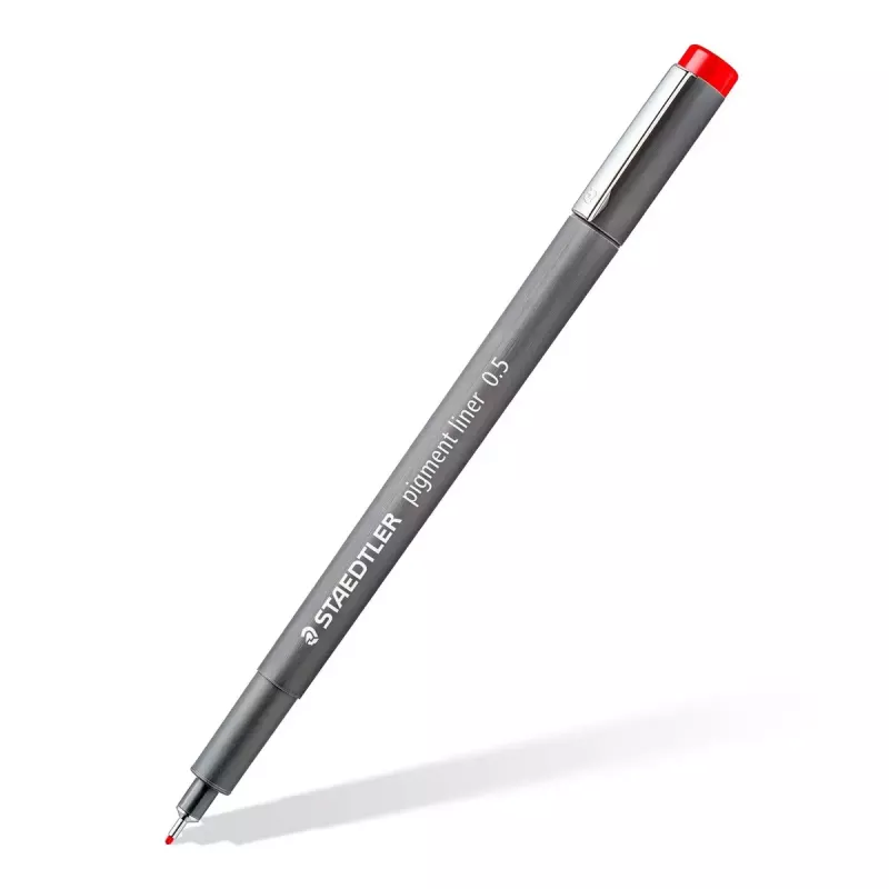 Staedtler Pigment Liner 308 fineliner, 0,5 mm, etui van 6