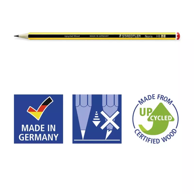 Potloden Staedtler Noris 120 5 stuks PEFC-gecertificeerd