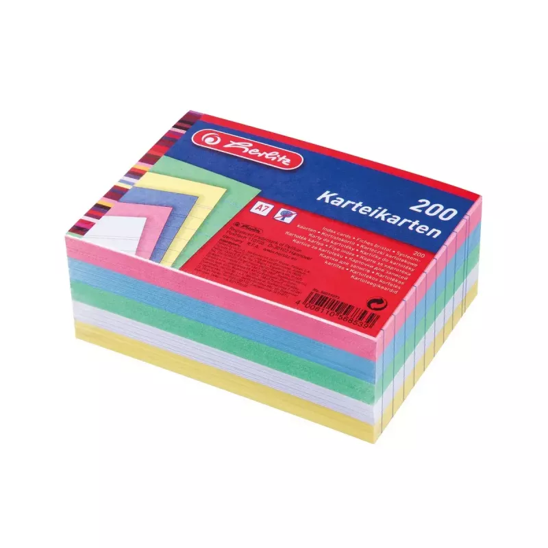Kaartjes Herlitz 50019373 blauw roze rozenrood