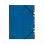 Herlitz 5001128 sorteervakken A4, 12 vakken, blauw, 2 elastieken
